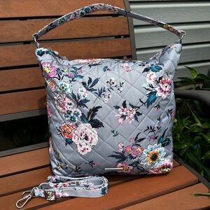 Vera Bradley Parisian Boutique Oversized Hobo Shoulder Bag in Performance Twill